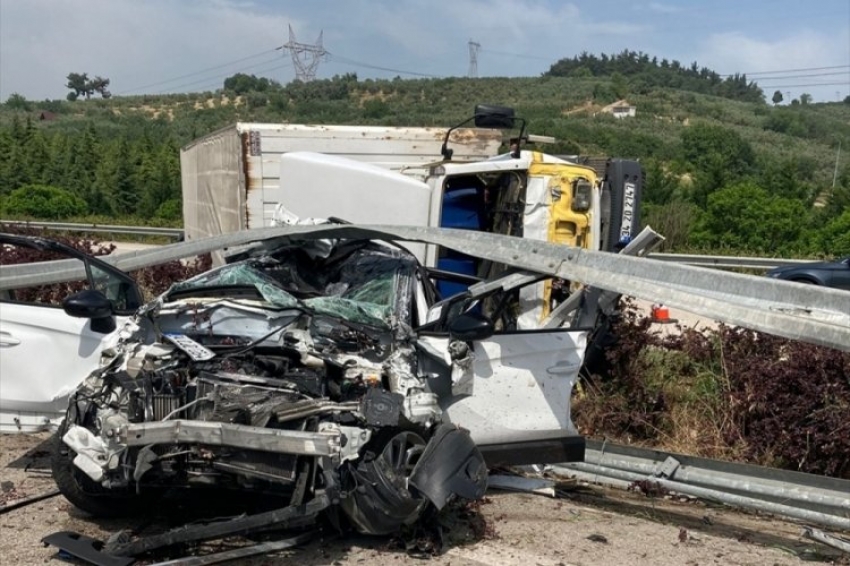 Bursa'da dehşet kaza:1 ölü