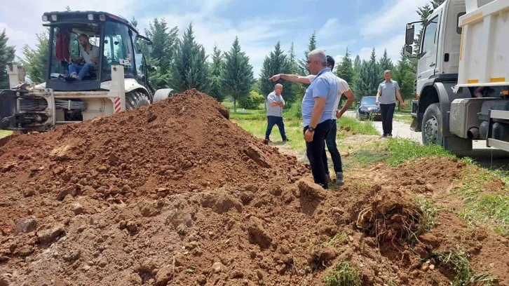 Hisarcık Esire Termal Turizm Merkezinde aile banyolarının yapımına başlandı
