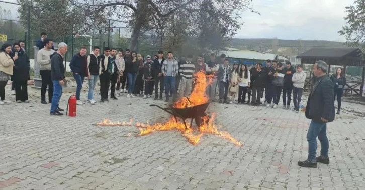 Hisarcık MYO‘da Temel Yangın Güvenliği semineri
