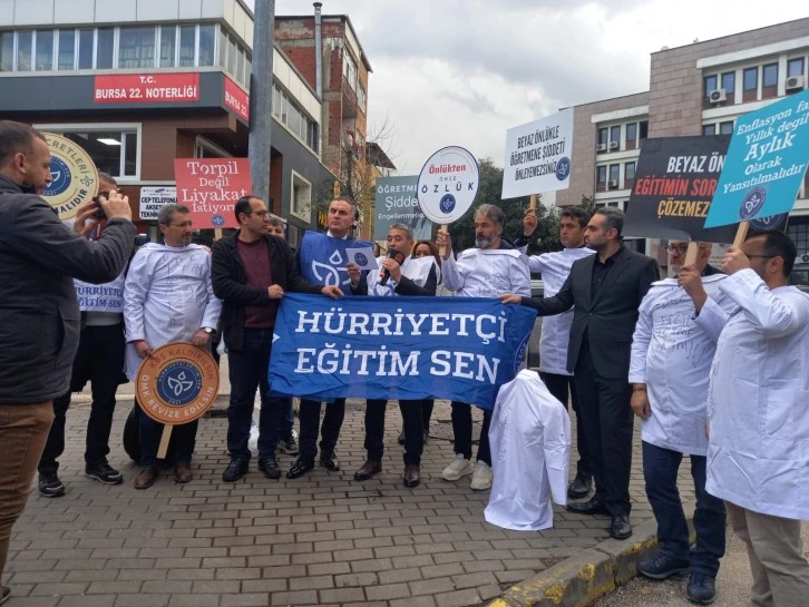 Hürriyetçi Eğitim Sen Bursa; 'Önlük değil özlük!'