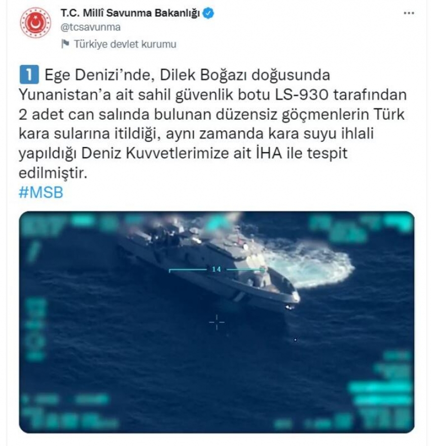 Yunanistan, göçmenleri Türk kara sularına itti; o anlar görüntülendi