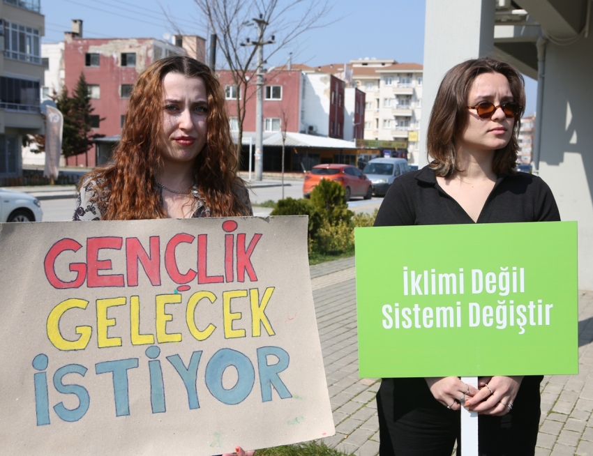 Nilüferli gençlerden 'İklim Grevi'