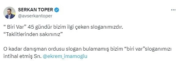 İmamoğlu’nun seçim şarkısındaki slogan çalıntı çıktı
