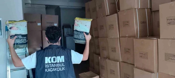 İstanbul’da 32 milyon lira değerinde 5 ton kaçak tütün ele geçirildi
