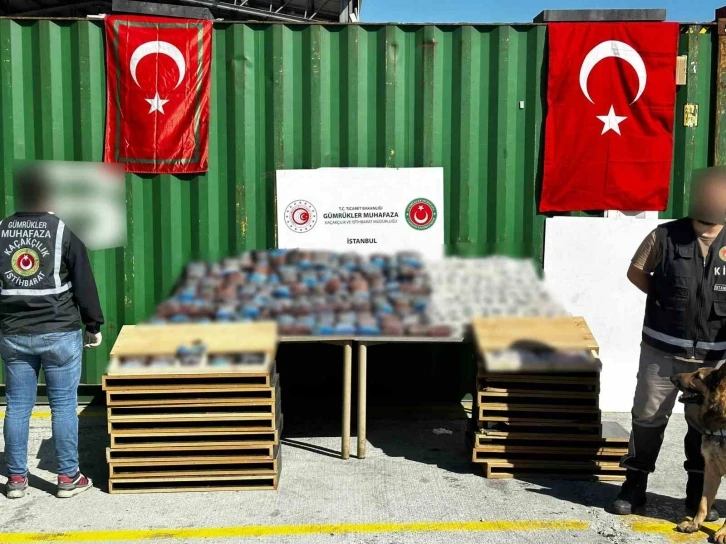 İstanbul’da 424 kilogram uyuşturucu hap ele geçirildi