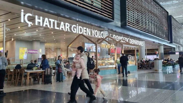 İstanbul Havalimanı’nda ara tatili yoğunluğu