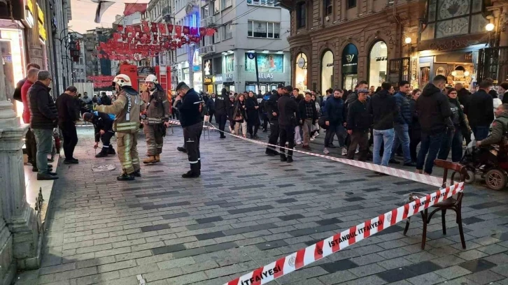 İstiklal Caddesi’nin bir bölümü doğalgaz kaçağı nedeniyle kapatıldı