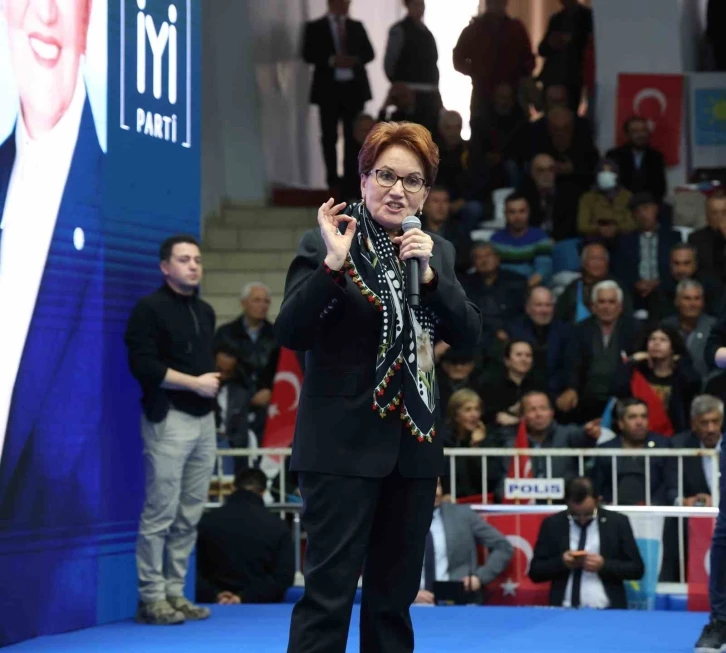 İYİ Parti Genel Başkanı Akşener: “İspatlarsanız politikayı bırakırım”
