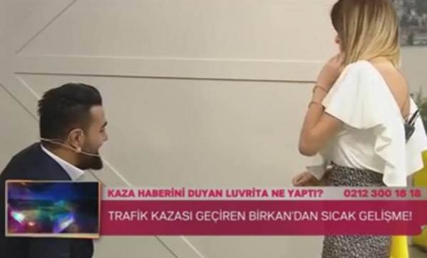 Bir skandal daha! Damat adayının sevgilisi stüdyoyu bastı