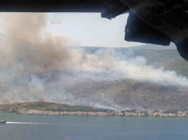 İzmir’de makilik alan yangınında 2 gözaltı
