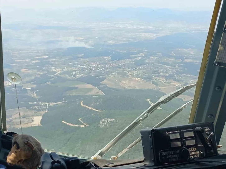 İzmir’de orman yangını: 5 helikopter, 2 uçak bölgede
