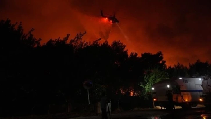 İzmir’de orman yangınıyla mücadele devam ediyor