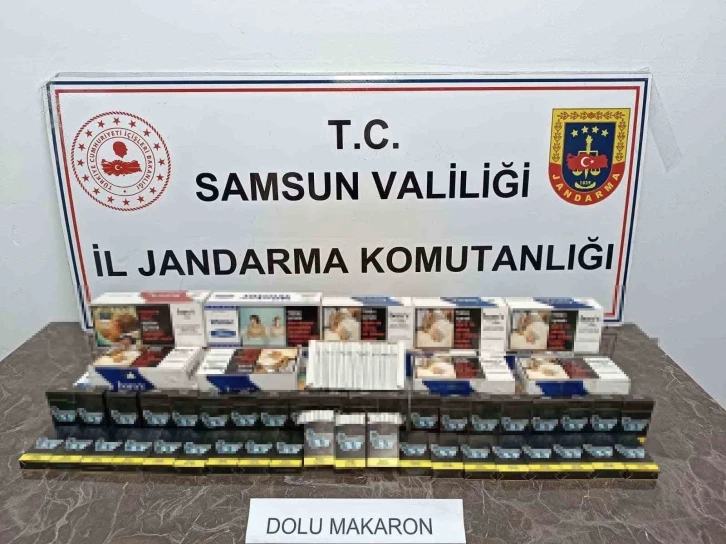 Jandarma 5 bin 800 dal makaron ele geçirdi
