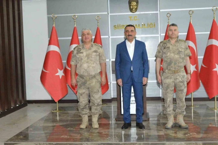 Jandarma İstihbarat Başkanı Tümgeneral Kavukcu, Vali Hacıbektaşoğlu’nu ziyaret etti
