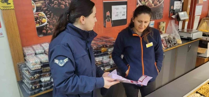 Jandarmadan çalışan kadınlara KADES bilgilendirmesi
