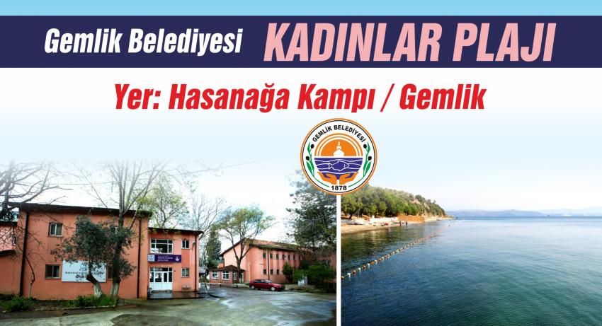 Gemlik'te kadınlar plajı hizmete başladı