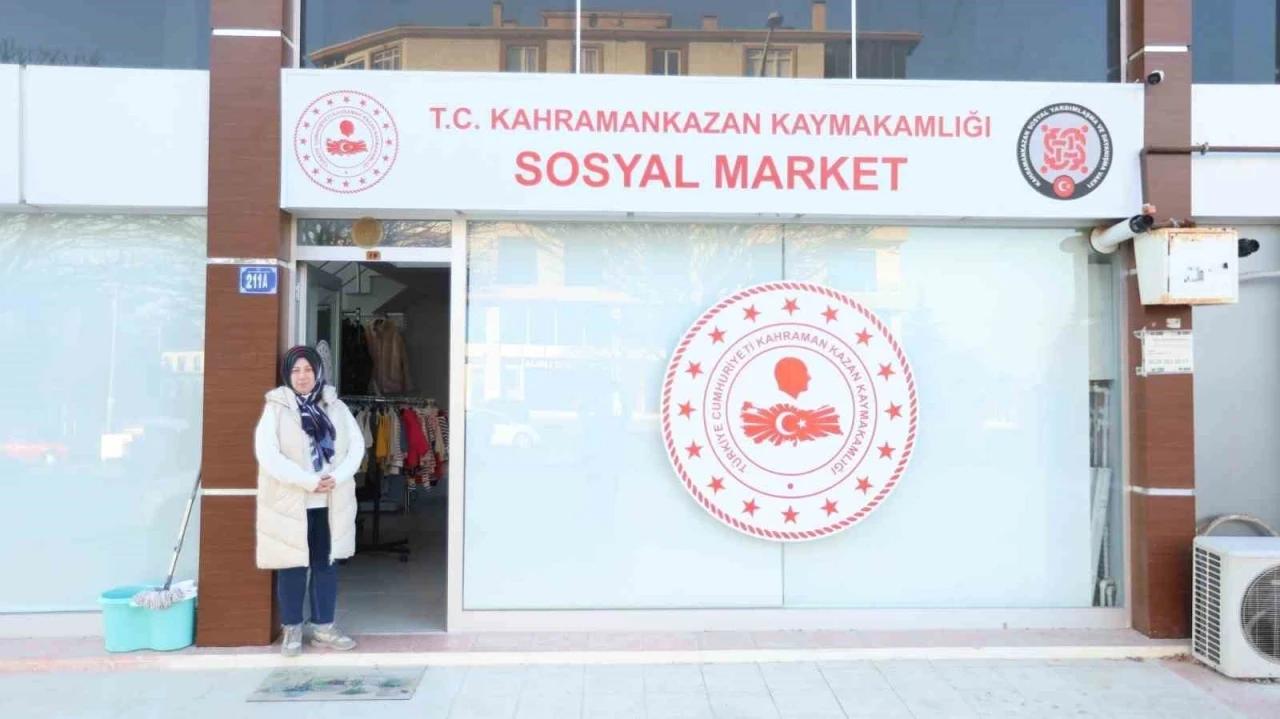 Kahramankazan’da Sosyal Market ihtiyaç sahiplerini AVM standartlarında ağırlıyor
