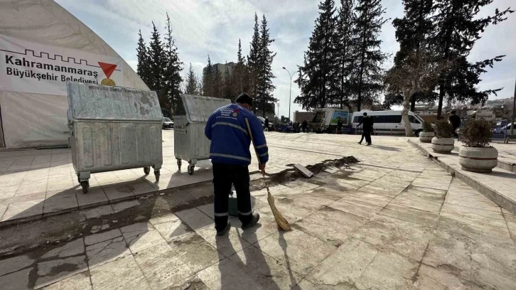 Kahramanmaraş’ta temizlik ve dezenfeksiyon çalışmaları
