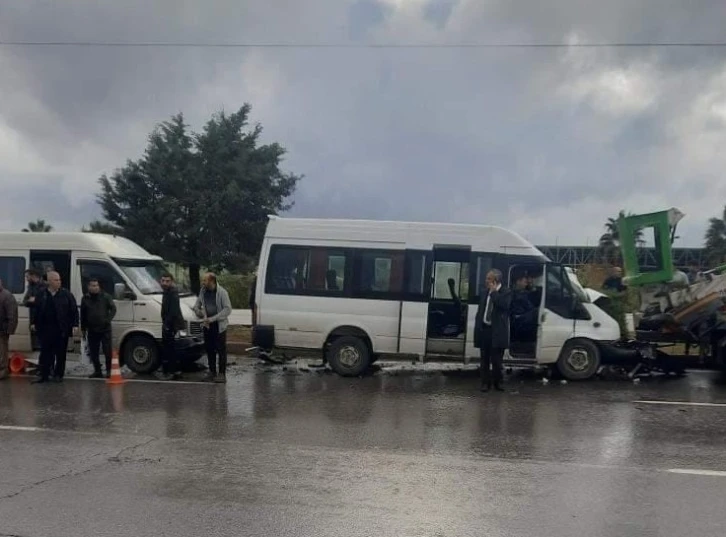 Kahramanmaraş'ta trafik kazasında 11 kişi yaralandı