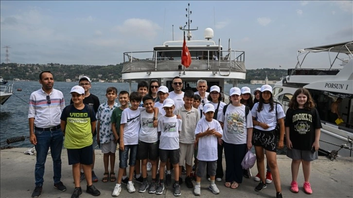 Kahramanmaraşlı çocuklar, Türkiye-Ukrayna Milli Basketbol maçı için İstanbul'da