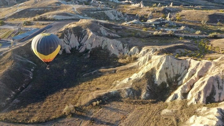 Kapadokya'daki balon turlarına 