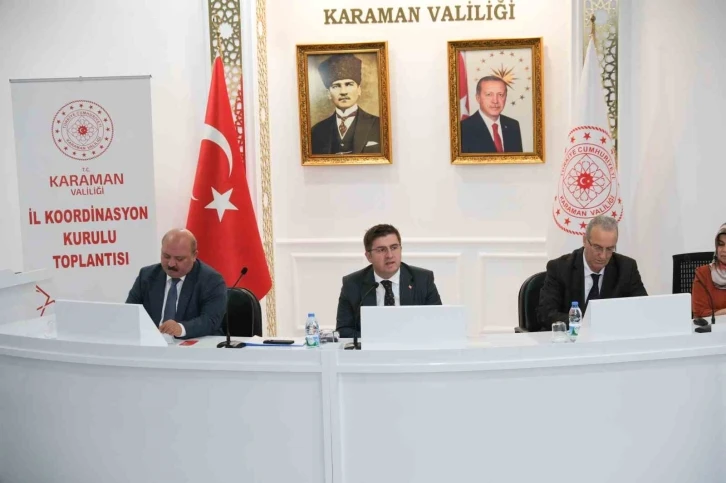 Karaman’da İl Koordinasyon Kurulu Toplantısı yapıldı
