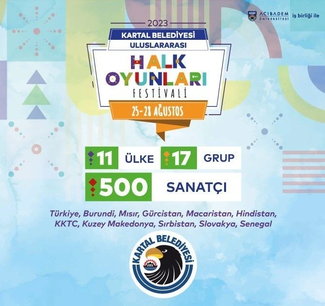 Kartal Belediyesi 2. Uluslararası Halk Oyunları Festivali başlıyor
