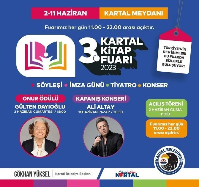 Kartal Kitap Fuarı 3. kez kapılarını açıyor
