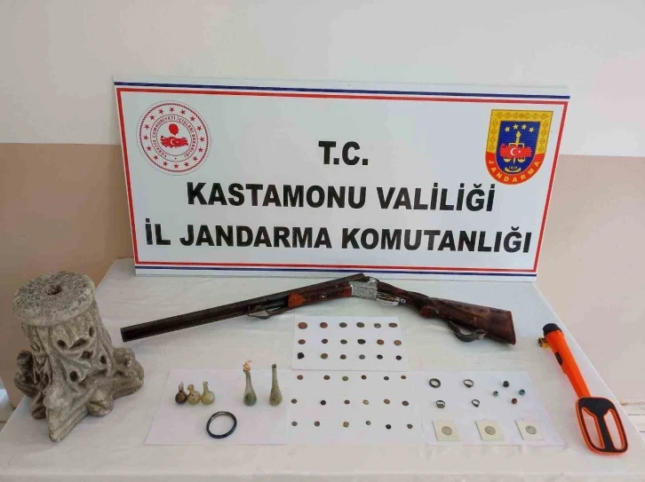 Kastamonu’da çok sayıda tarihi eser ele geçirildi: 1 gözaltı
