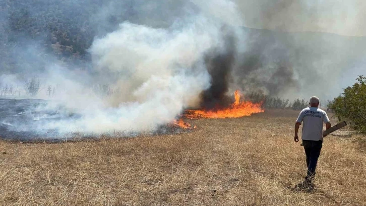 Kastamonu’da korkutan arazi yangını
