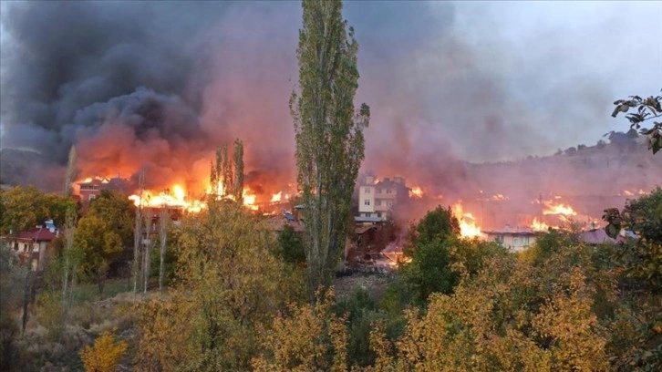 Kastamonu'da 43 köy evini etkileyen yangın kontrol altına alındı