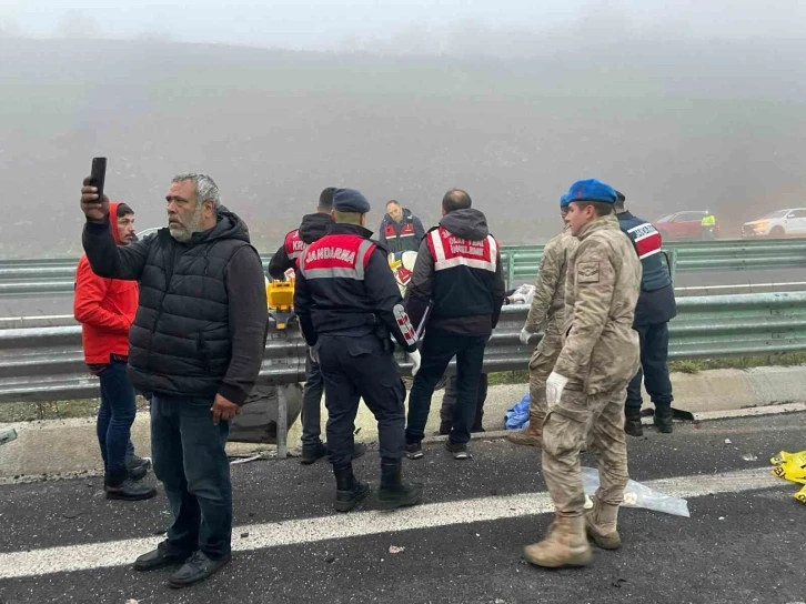 Katliam gibi kazada tutuklanan sürücü olay sonrasında böyle görüntülenmiş
