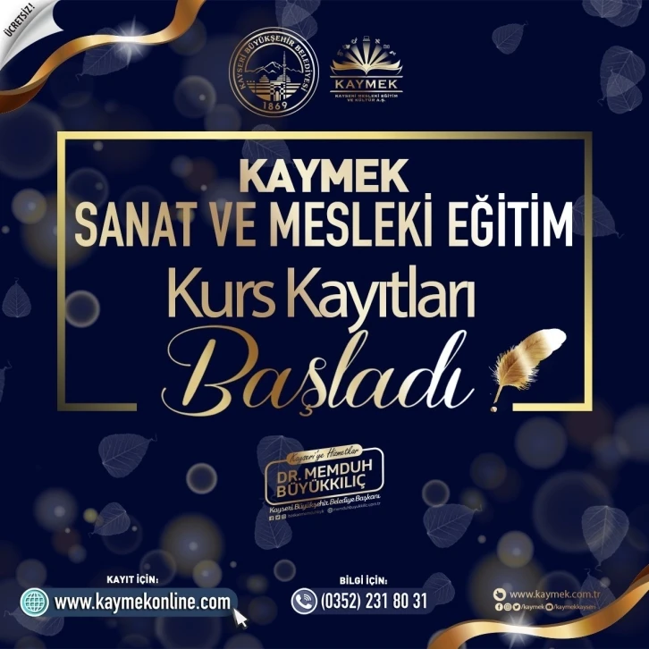 KAYMEK’in Bahar Dönemi Kurs kayıtları başladı
