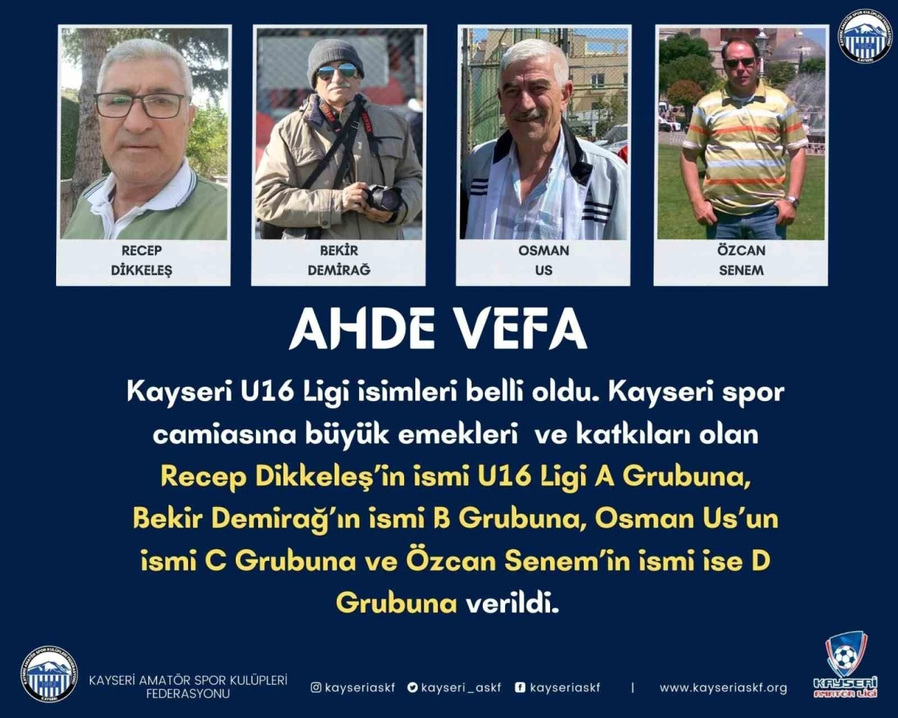 Kayseri ASKF’den ahde vefa
