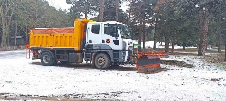 Kazdağları’nda kar önlemleri alındı
