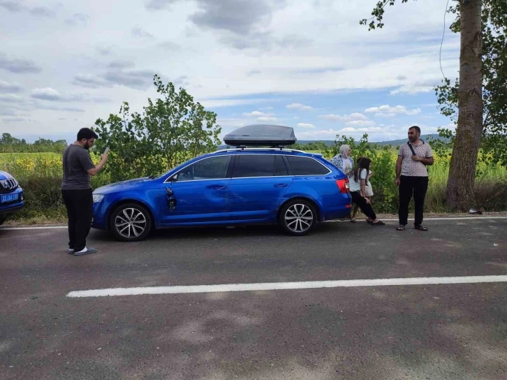 Keşan’da zincirleme trafik kazasında 4 kişi yaralandı