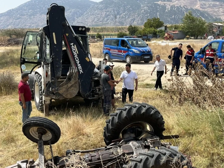 Kırkağaç’ta traktör şarampole devrildi: 1 ölü
