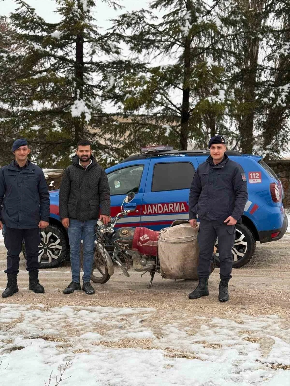 Kırşehir’de çalınan motosikleti jandarma buldu
