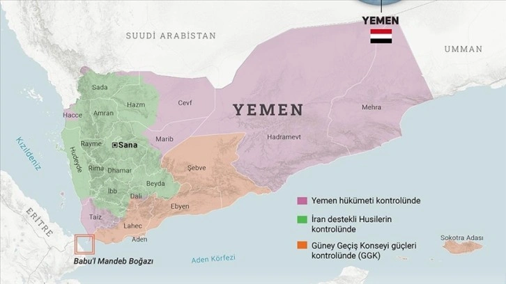 Kızıldeniz'deki gerginliğin gölgesinde Yemen'deki hakimiyet haritası