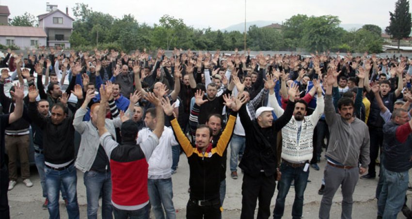 Bu ilde de işçilerin eylemi devam ediyor!