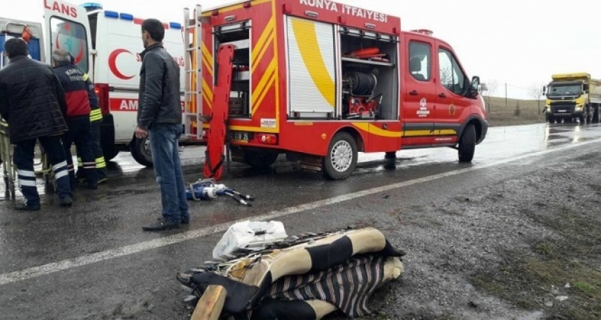 Konya’da trafik kazası: 4 yaralı var