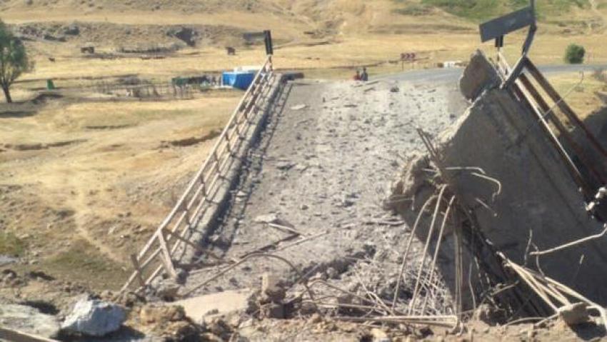 PKK köprüyü havaya uçurdu