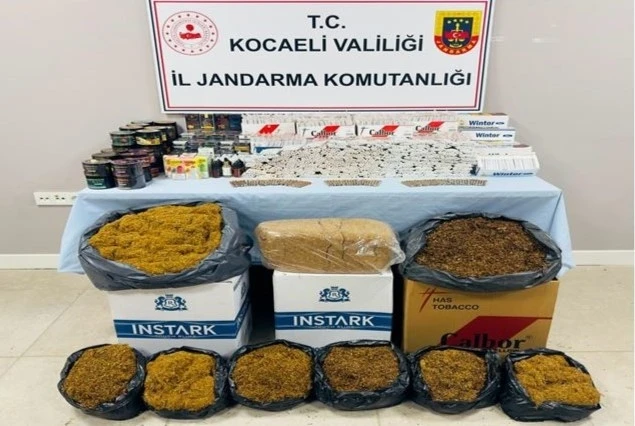 Kocaeli’de kaçak makaron ve elektronik sigara operasyonu