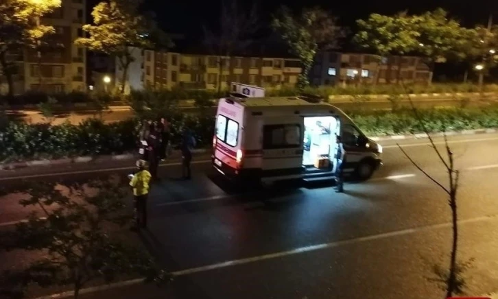 Kontrolden çıkan motorlu bisikletin sürücüsü yaralandı
