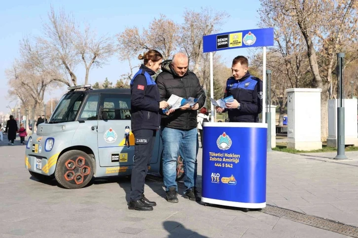 Konya Büyükşehir Tüketici Hakları Zabıta Amirliği çalışmalarını sürdürüyor
