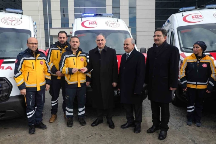 Konya’da 112 Acil Servis filosuna 7 ambulans daha katıldı
