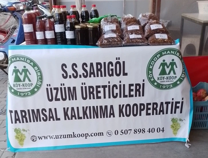 Kooperatif ürünleri pazarda satışa sunuldu
