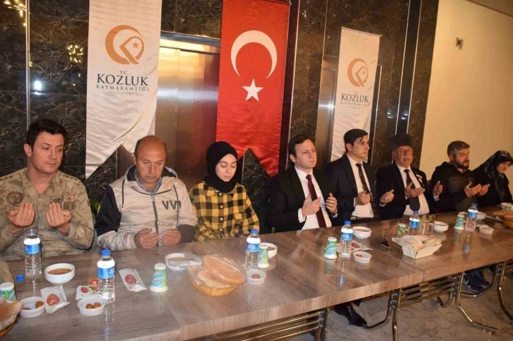 Kozluk’ta depremzede ailelere iftar programı düzenlendi
