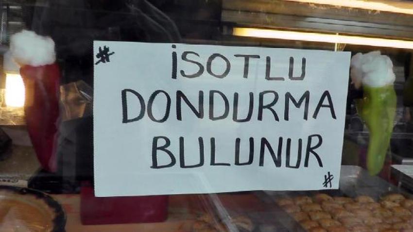 Külah yerine acılı biberde dondurma