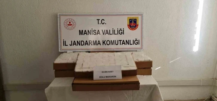 Kula jandarmasından kaçak tütün operasyonu
